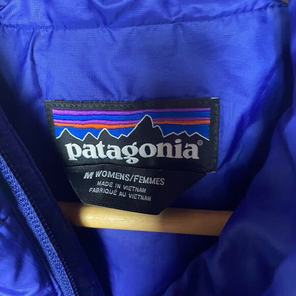 Patagonia Nano Puff Hoodie Womens M Cobalt Blue Primaloft Insulated Jacket 84227 - Picture 3 of 12